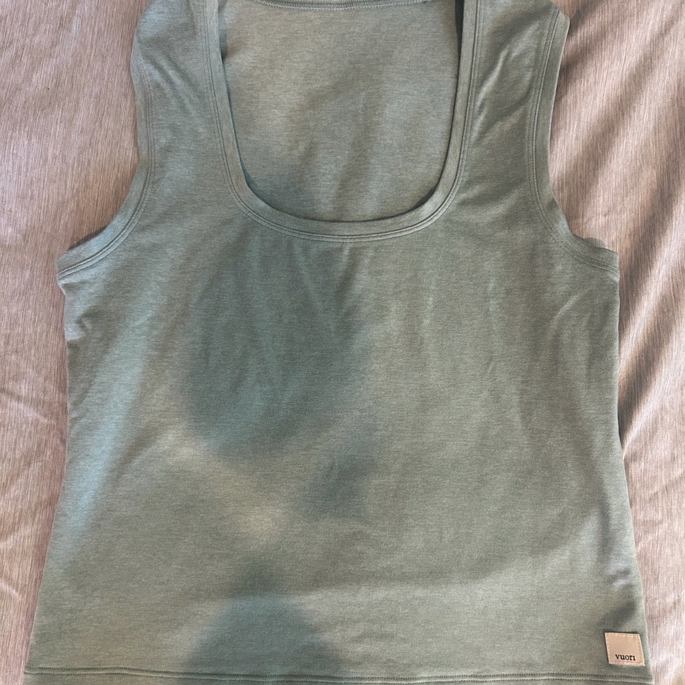 Halo Essential Scoop neck tank -  blue/muted aqua